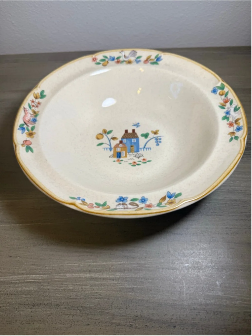 Vintage International Heartland Stoneware 9 Inch Serving Bowl Japan Cottagecore - Picture 5 of 8